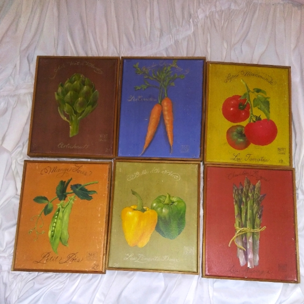 Six Hardenbrook Studio Maine Vegetable Canvas Prints